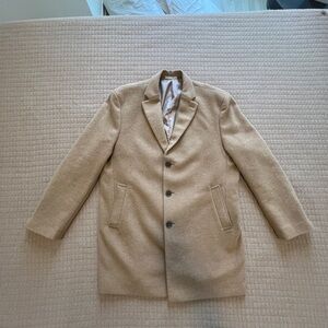 Calvin Klein Men's Beige Trench Coat